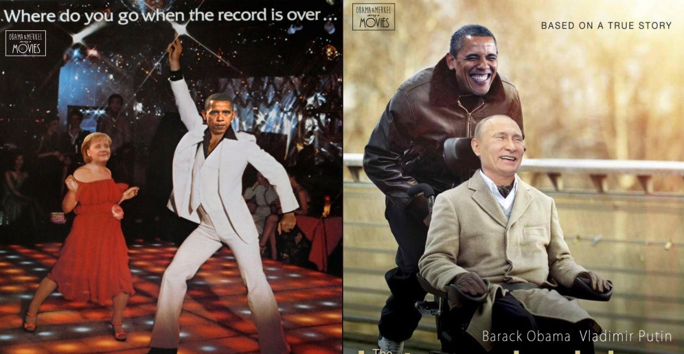 映画ポスターにオバマ、メルケル、プーチンが登場したら…どれも馴染んで笑える