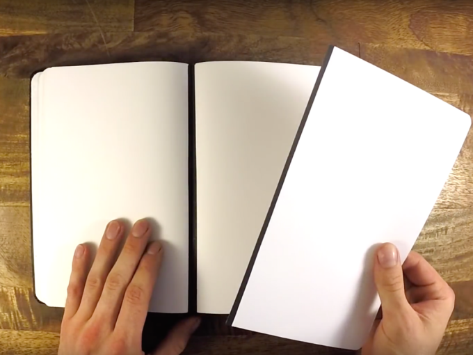 ちぎったノートが再びくっ付く！しかもページ組み換え可能な魔法のノート