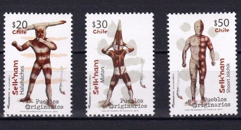 ウルトラマンの怪獣みたい！セルクナム族の精霊の切手がチリで発行