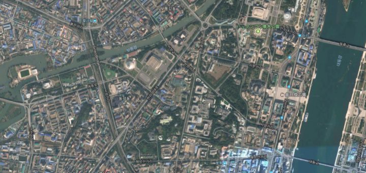北朝鮮の平壌にある高層ビル群はgoogleマップで見るとハリボテ 中2イズム