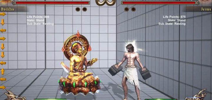 ブッダとキリストが殴り合う 神々の対戦格闘ゲーム Fight Of Gods が発売 中2イズム