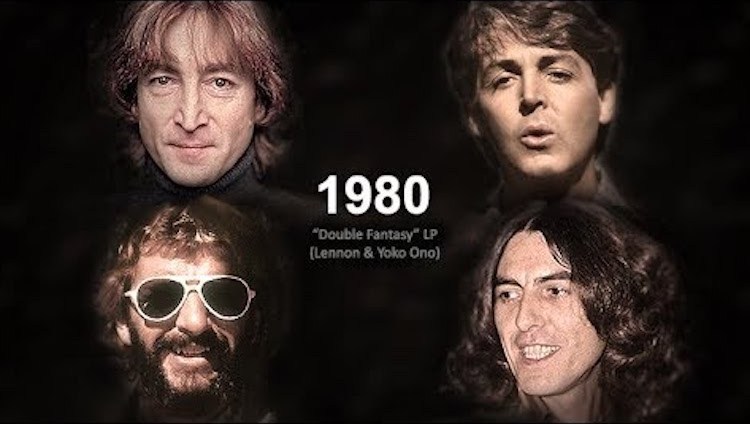 ビートルズメンバーの顔の変化を一本の動画で表現！57年分の名曲メドレー