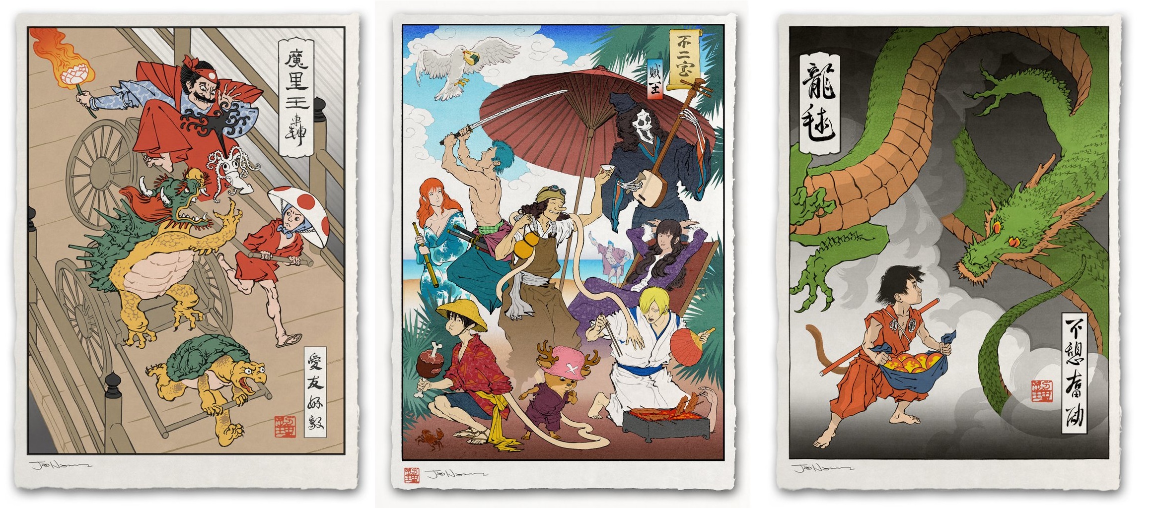 日本のアニメやゲームが浮世絵に！ジェッド・ヘンリーの『浮世絵ヒーローズ』が国内外で反響