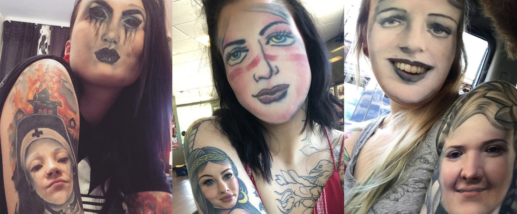 【じわじわくる】自身のタトゥーと顔交換アプリを試した人々の画像まとめ