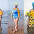 完全に覆面レスラー！中国ビーチで流行中の水着マスク「フェイスキニ」女性写真まとめ